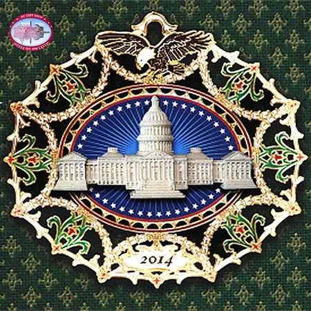2014 Marble Classical Capitol Ornament 1 2014 Marble Classical Capitol Ornament