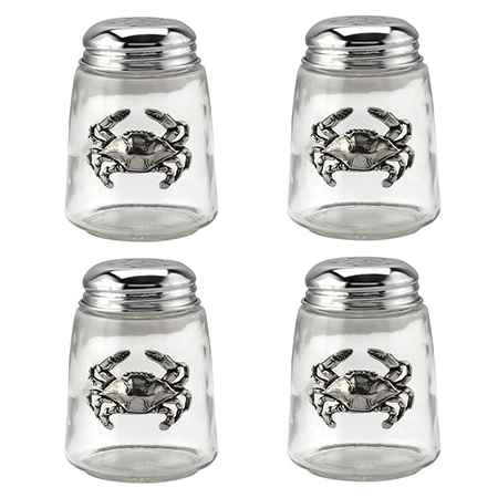 Blue Crab Spice Shaker Set Of 4 1 Blue Crab Spice Shaker Set Of 4