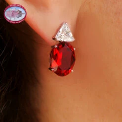 Carmen Lucia Ruby Earrings