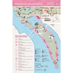 National Cherry Blossom Festival Map Print