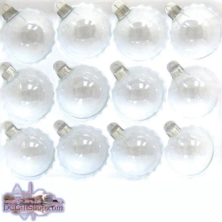 Clear Glass Ornament Set Of 60 Ornaments 1 Clear Glass Ornament Set Of 60 Ornaments