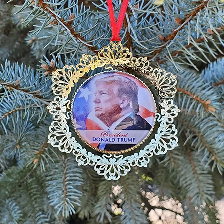 President Donald Trump Christmas Ornament 1 President Donald Trump Christmas Ornament