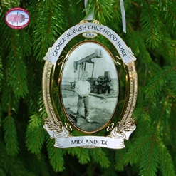 George W Bush Oil Pumpjack Ornament