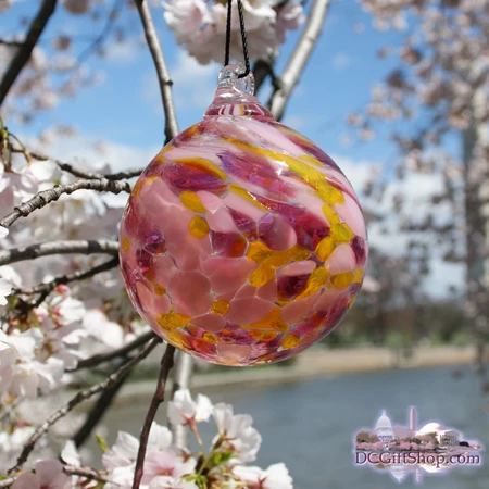Cherry Blossom Glass Ornament 1 Cherry Blossom Glass Ornament