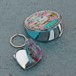2020 Washington DC Cherry Blossom Makeup And Key Ring Mirror Set