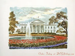 The White House In Springtime Print