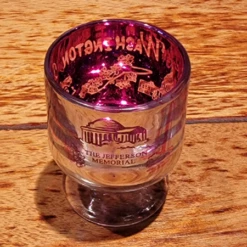 Pink Washington DC Metallic Shot Glass