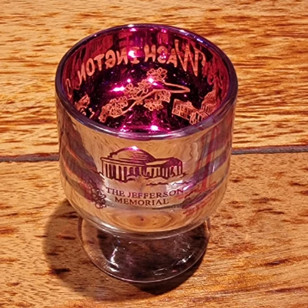 Pink Washington DC Metallic Shot Glass 1 Pink Washington DC Metallic Shot Glass