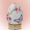 Porcelain Cherry Blossom Easter Egg