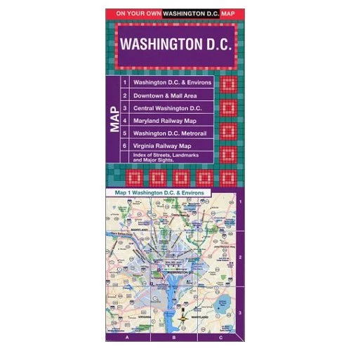 Washington D.C. Laminated Street Map 1 Washington D.C. Laminated Street Map