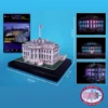 White House 3D Puzzle With Base And Lights